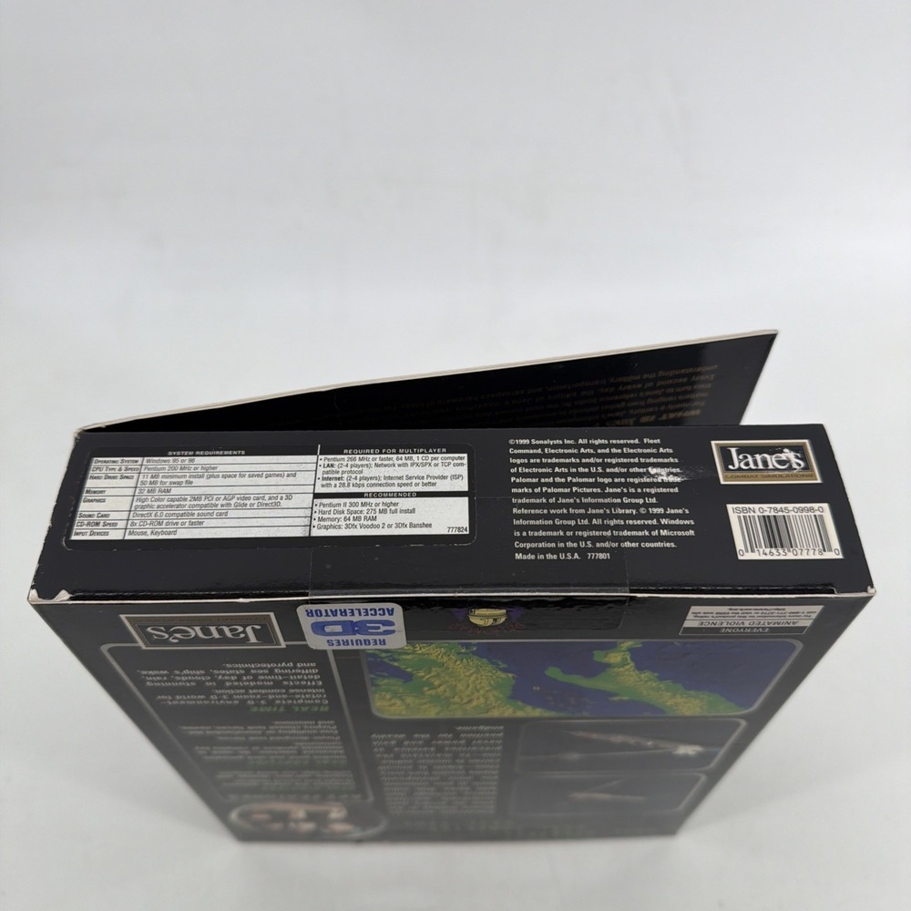 Janes Fleet Command (1999) Pre-Owned US Retail Store Big Box Edition As Shown - Picture 4 of 8